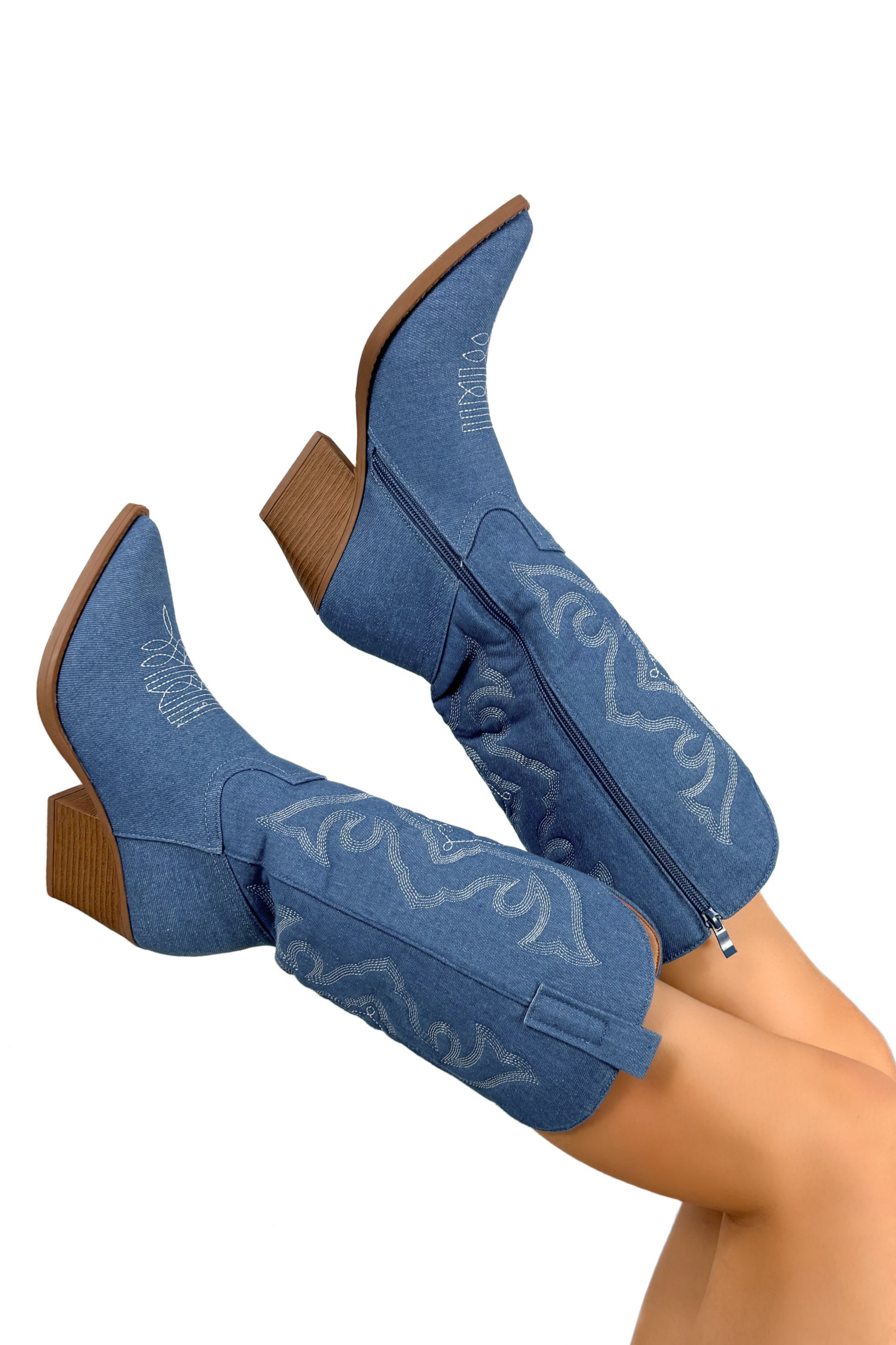 Blue Jean Baby Cowgirl Boots - Frock Candy