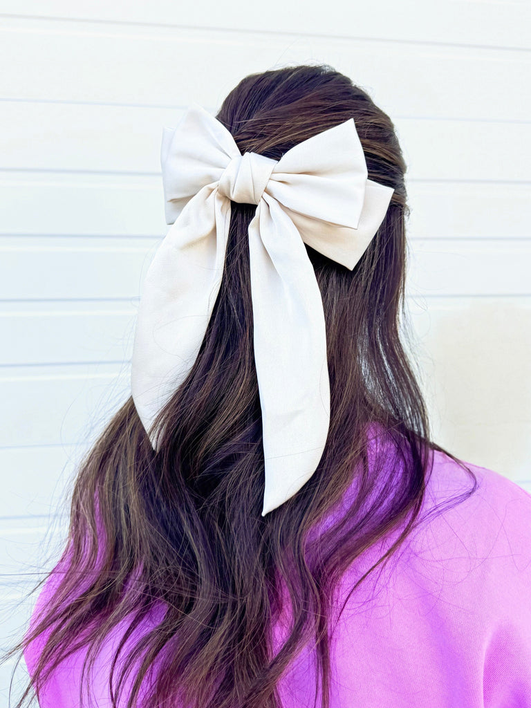 Layered Satin Bow