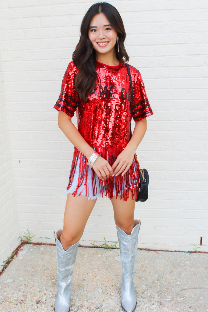 gameday party fringe top