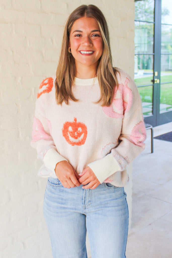 pretty pumpkins sweater