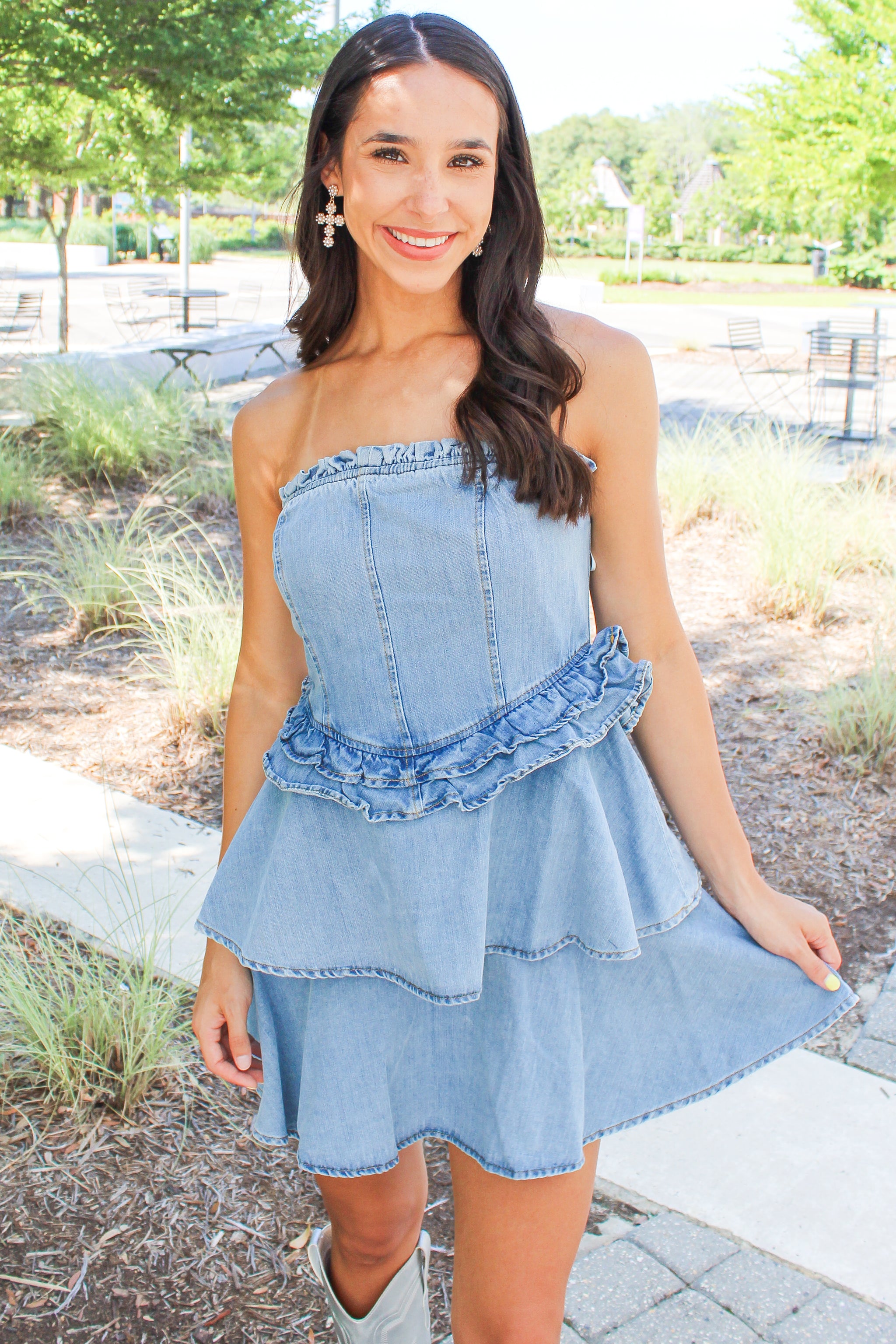 Beautiful denim dresses hotsell