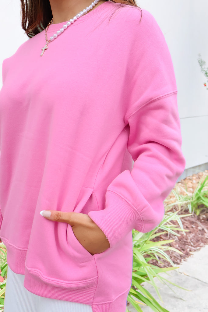 pocket front sweatshirt