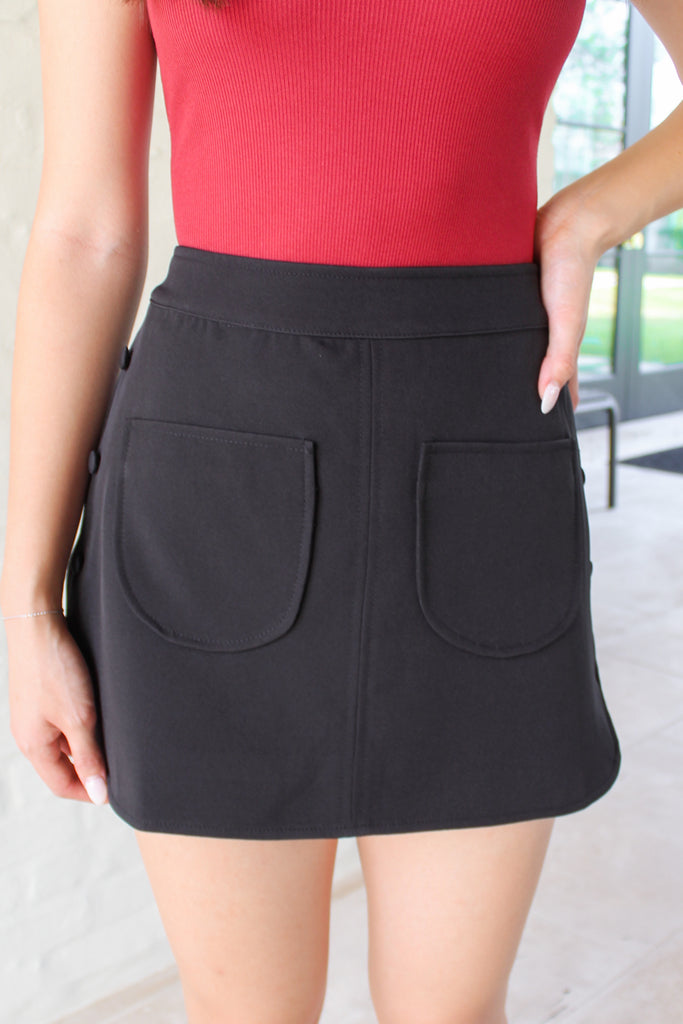 front pocket skirt