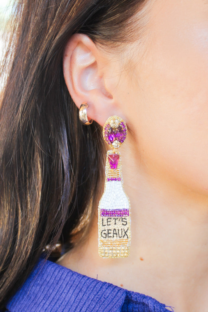 beaded bottle earrings by taylor shaye