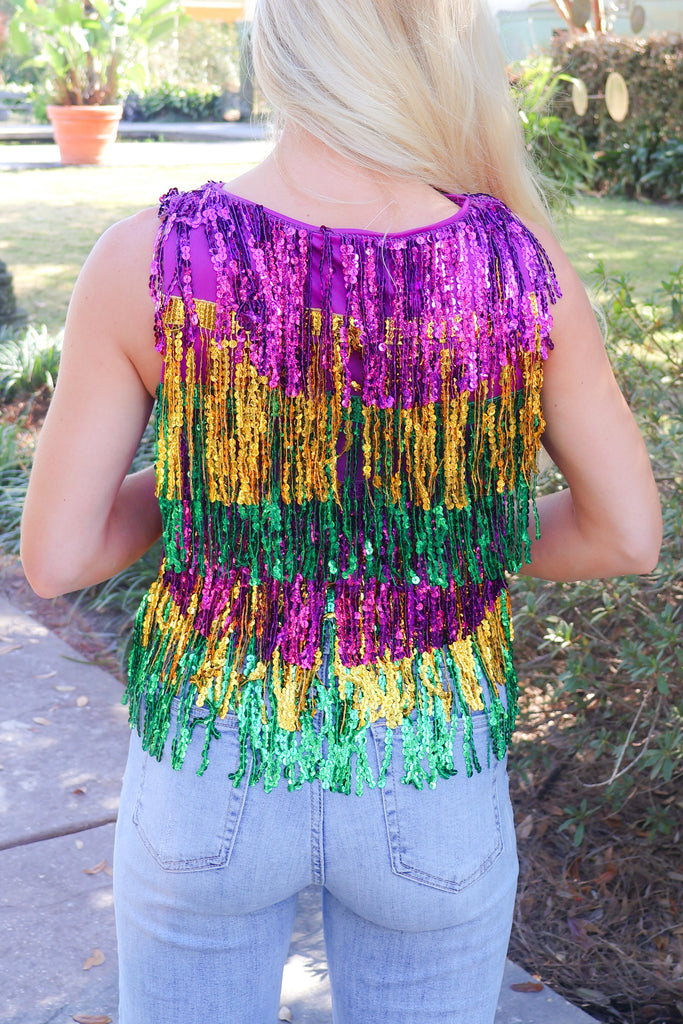 back of sequin top